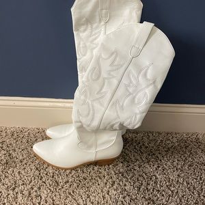 White cowboy boots